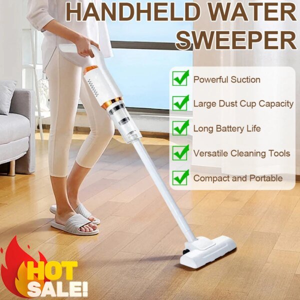 120W Electric Handheld Vacuum Cleaner Wireless Sweeper USB Rechargable Strong Suction Car Vacuum Cleaner Home Floor Dust Cleaner - Image 2