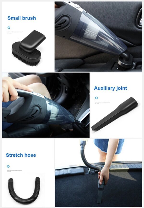 Wireless Vacuum Cleaner Powerful Cyclone Suction Rechargeable Handheld Vacuum Cleaner Quick Charge for Car Home Pet Hair - Image 3
