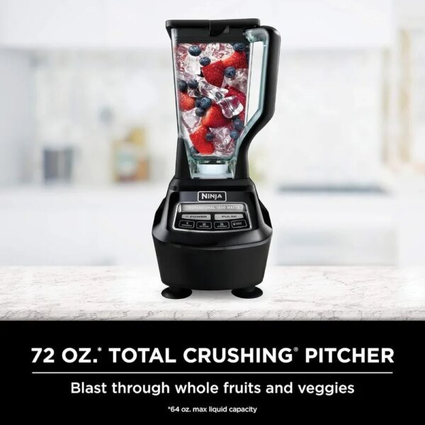 BL770 Mega Kitchen System, 1500W, 4 Functions for Smoothies, Processing, Dough, Drinks & More, with 72-oz.* Blender Pitcher - Image 2