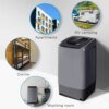 Portable Washing Machine 0.9 cu.ft Compact Washer With LED Display 5 Wash Cycles 2 Built-in Rollers Space Saving - Image 3