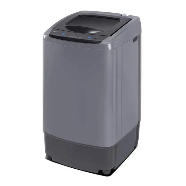 Portable Washing Machine 0.9 cu.ft Compact Washer With LED Display 5 Wash Cycles 2 Built-in Rollers Space Saving