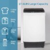 17.6lbs Full Automatic Washing Machine, 2 in 1 Portable Laundry Washer with Drain Pump, Compact Washer and Dryer Combo, House - Image 2
