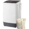17.6lbs Full Automatic Washing Machine, 2 in 1 Portable Laundry Washer with Drain Pump, Compact Washer and Dryer Combo, House