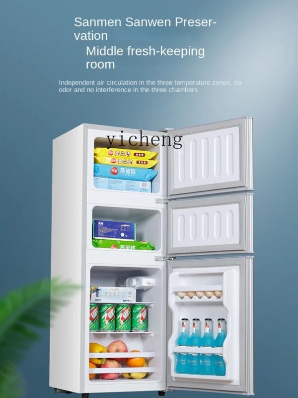 XL Three-Door Household Small Refrigerator Three-Door Medium-Sized Rental for Dormitory Energy Saving - Image 3