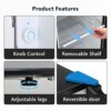 SIMZLIFE 3.2 Cu.Ft Mini Fridge with Freezer Compact Refrigerator Mini Refrigerator Adjustable Thermostat for Bedroom Dorm Office - Image 4