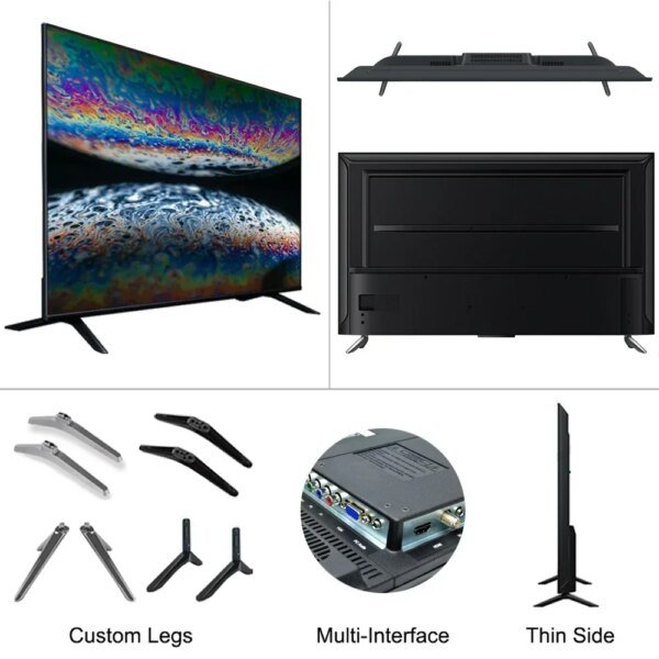 Wholesale LED TV 43 Inch Ultra HD Bright LCD TV 43inch Television 4K Smart TV - Image 2
