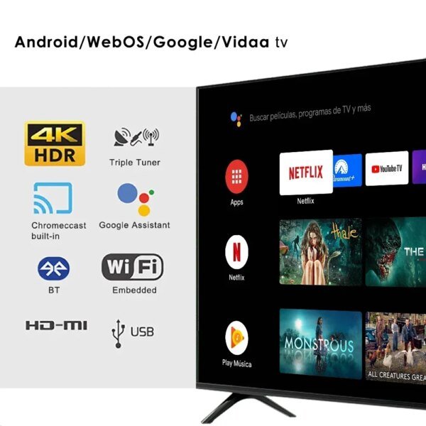Wholesale LED TV 43 Inch Ultra HD Bright LCD TV 43inch Television 4K Smart TV - Image 4