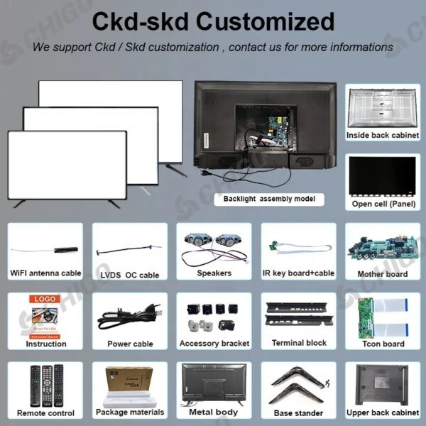Wholesale LED TV Curved Screen 55 Inch Metal Frame Smart Android LCD TV Ultra HD 4K Smart Television 43 50 65 75 Inch For Option - Image 5