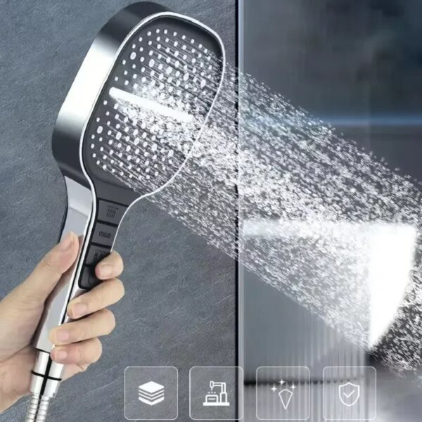 Xiaomi 13cm Large Panel 3Modes Adjustable Home Shower Head  High Pressure Massage ShowerHead Filter Element Bathroom Accessories - Image 2