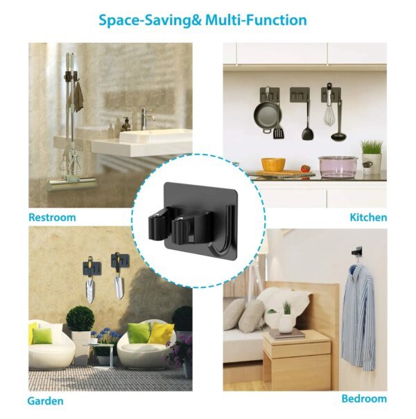 Wall Mount Mop Organizer Holder Broom Hook Stainless Steel Storage Hook Kitchen Bathroom Organization Accessories - Image 3
