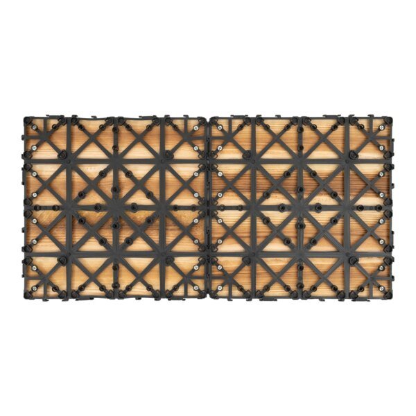 30*30cm Wooden Floor 36Pcs Tile Balcony Interlocking Decking Tiles Wear Resistant Self Paved Lawn Floor Tile Outdoor Patio Porch - Image 5