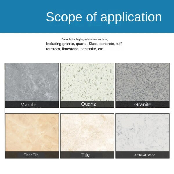 Jaysuing Stone crystal plating agent Kitchen quartz tile countertop scratch repair agent cleaning stain brightener - Image 5