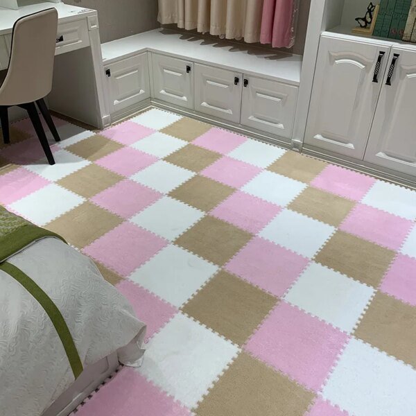 Soft Plush  Baby Play Mat EVA Foam Children's Carpet Interlocking Exercise Tiles Floor Carpet And Rug for Kids Pad 30*30 CM - Image 3