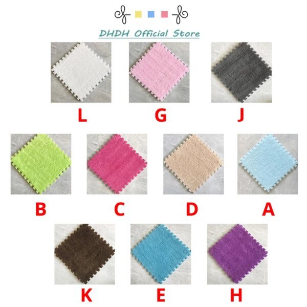 Soft Plush  Baby Play Mat EVA Foam Children's Carpet Interlocking Exercise Tiles Floor Carpet And Rug for Kids Pad 30*30 CM - Image 6