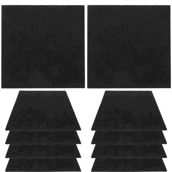 10 Pcs Rugs Non-slip Floor Stickers Gray Peel and Tile Flooring Foam Brick Laminate - Image 2