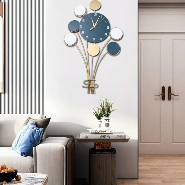 Wall Clock Modern Minimalist Design Luxury Home Living Room Wall Decorative Items Creative Silent Clocks - Image 3