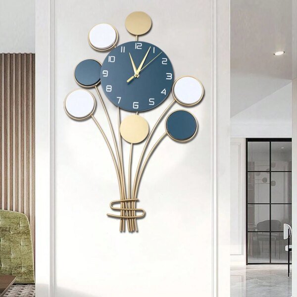 Wall Clock Modern Minimalist Design Luxury Home Living Room Wall Decorative Items Creative Silent Clocks - Image 2