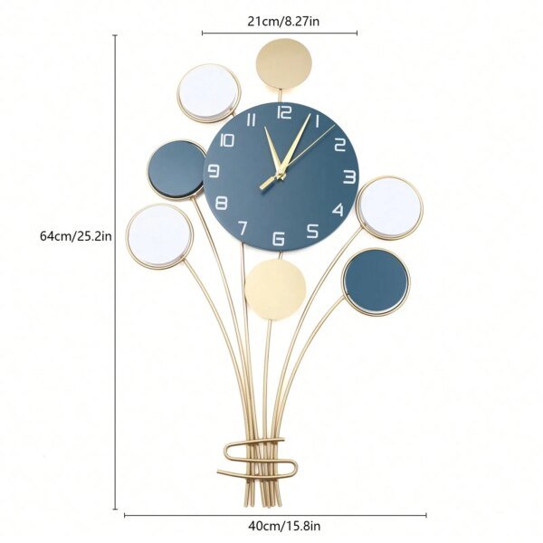 Wall Clock Modern Minimalist Design Luxury Home Living Room Wall Decorative Items Creative Silent Clocks - Image 4