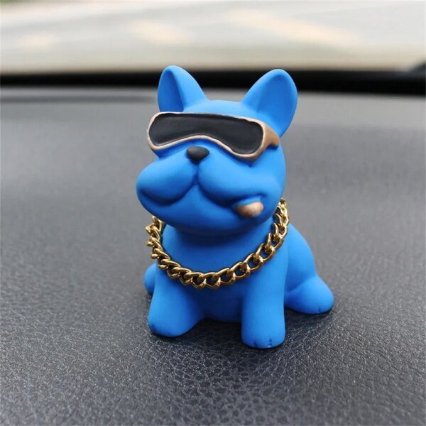 Wear-resistant Bulldog Car Ornaments Feel Comfortable Resin Material Car Dashboard Decoration Car Accessories Interior Decor - Image 5