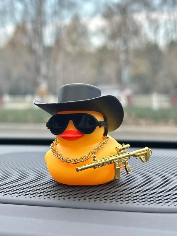 1pc Cute & Cool Duck Shaped Car Interior Decorative Accessory