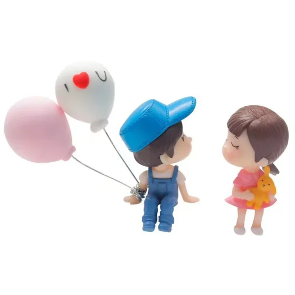 Cute Cartoon Couples Car Decoration Accessories Romantic Figurines Balloon Ornament Auto Interior Dashboard Accessories Gifts - Image 5