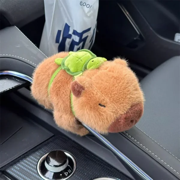 The new 2024 Kapibala car interior center console displays handle wiper accessories for cute plush dolls