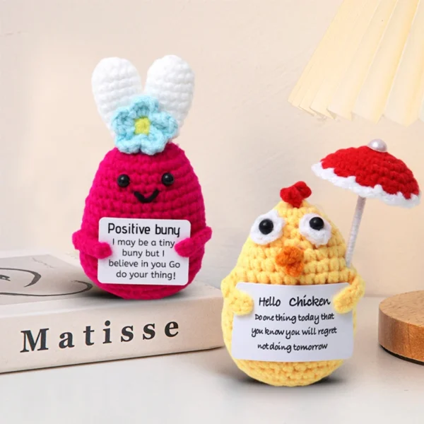 Crochet Ornament Positive Animals Crochet Tortoise Panda Decoration Desk Accessories Home Office Decoration Crochet Accessories - Image 4