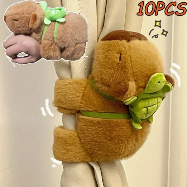 The new 2024 Kapibala car interior center console displays handle wiper accessories for cute plush dolls - Image 2