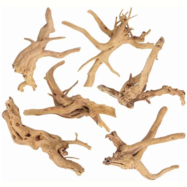 3pcs Tree Trunk Driftwood Aquarium Fish Tank Reptile Cylinder Roots Plant Wood Decoration Ornament Accessory Aquarium Plants