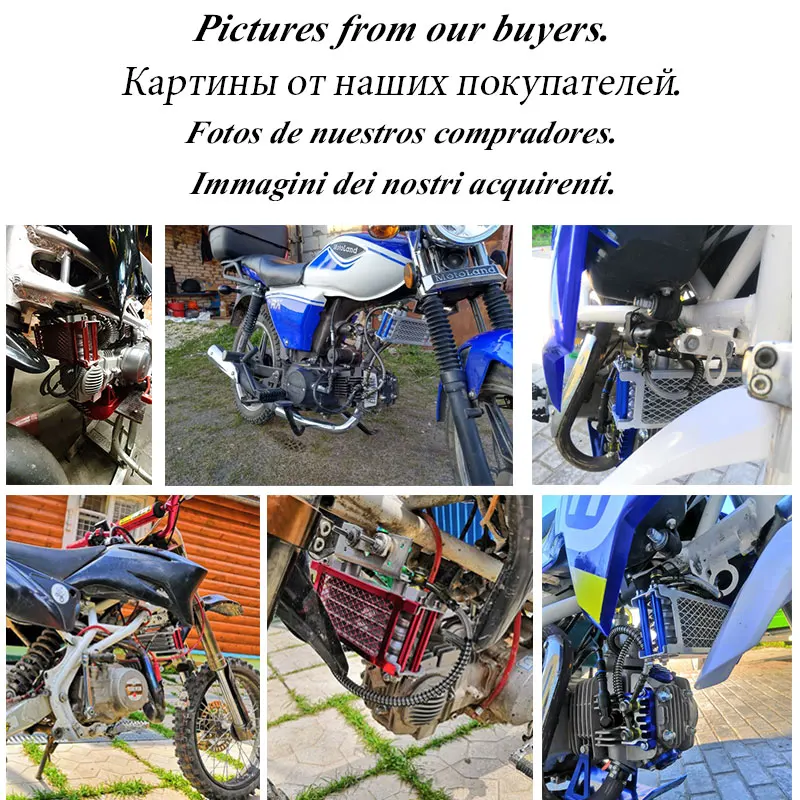 Motorcycle Oil Radiator Kit Supermoto Universel Accessories Dirt Bike Motocross 50 110 140 for Honda Monkey 125 Moto Oil Cooler - Image 6