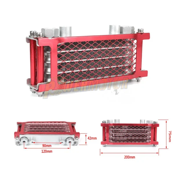 Motorcycle Oil Radiator Kit Supermoto Universel Accessories Dirt Bike Motocross 50 110 140 for Honda Monkey 125 Moto Oil Cooler - Image 3