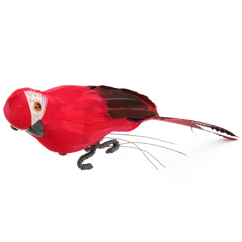 28cm Handmade Simulation Parrot Creative Foam Feather Bird Home Garden Ornament Imitation Bird Model for Party Decor Accessories - Image 4