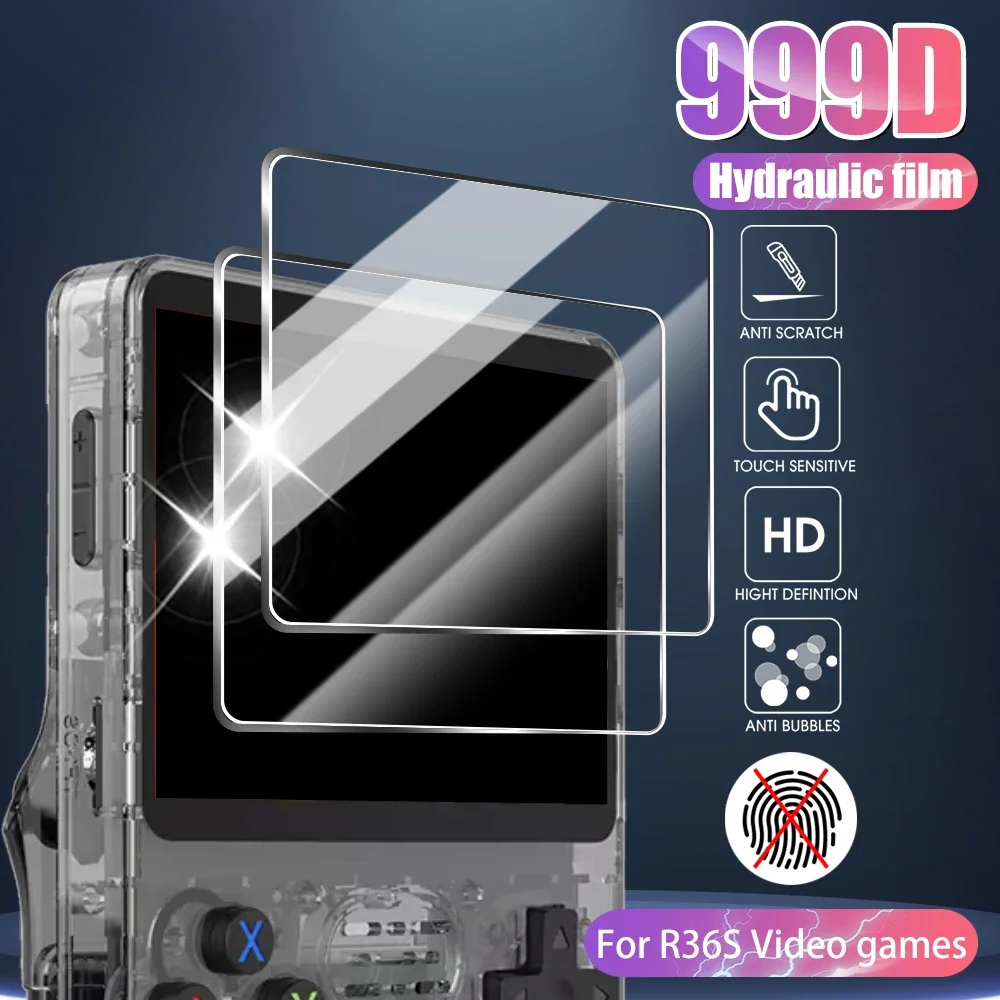 Glass+Bag for R36S/R35S Screen Protector Tempered Glass Film & EVA Portable Storage Case R36S Console Protector Accessories Set - Image 2