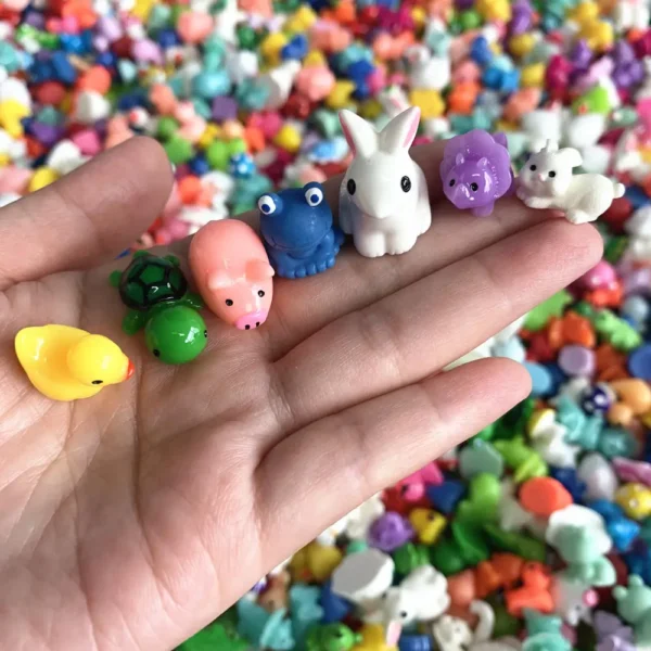 5/20/40PCS Mini Resin Animals Mushroom Figurines Miniature for DIY Bonsai Craft Ornament Fairy Garden Accessory - Image 4