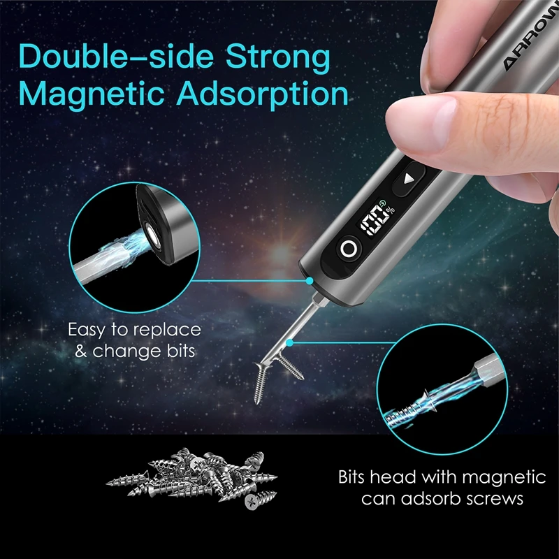 ARROWMAX M1 Electric Screwdrivers Set Precision Magnetic Bits 5-Gear Adjustable Torque Rechargeable Cordless Screwdriver New - Image 5