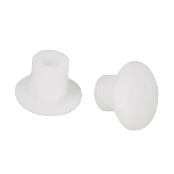 BVBV 100 Pcs Home Furniture Decor 5 mm White Plastic Hole Drilling Cover - Image 3
