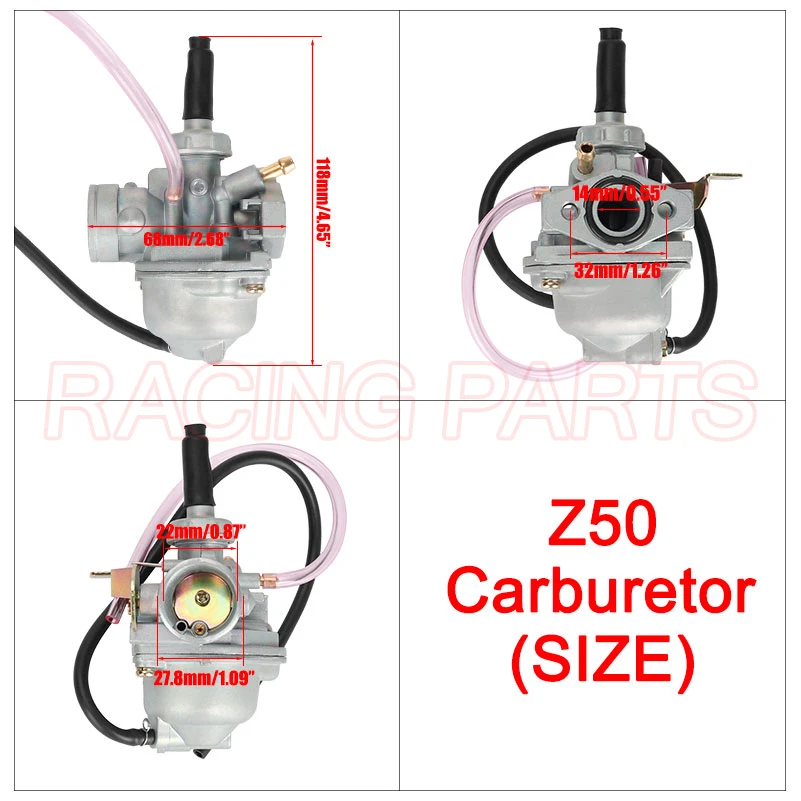Motorcycle 14mm Carburetor For Honda Mini Trail Z50 Z50A Z50R Z50RS K3 K2 K1 K0 CRF XR 50 CRF50 XR50 Monkey Bike Dirt Bike Carb - Image 2