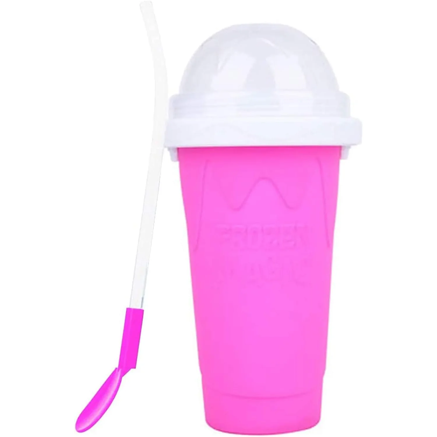 Slushy Maker Cup for TIK TOK Quick Smoothies & Ice Cream - Easy-carry, Blue Color