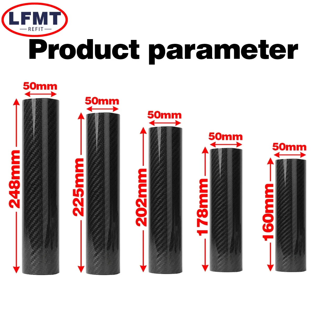 160mm-270mm Carbon Fiber Front Fork Guard Wrap Cover For KTM SHERCO Beta Kawasaki Suzuki Honda Yamaha Motocross Universal Parts - Image 2