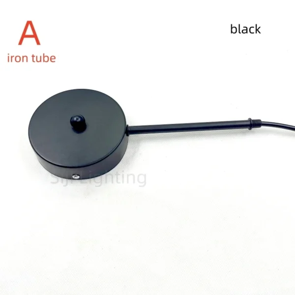 Iron Lamp Base Light Fixture Shifter Ceiling Plate with Flexible Pipe Ceiling Rose Iron Tube Lamp Positioner Interchangeable DIY - Image 3