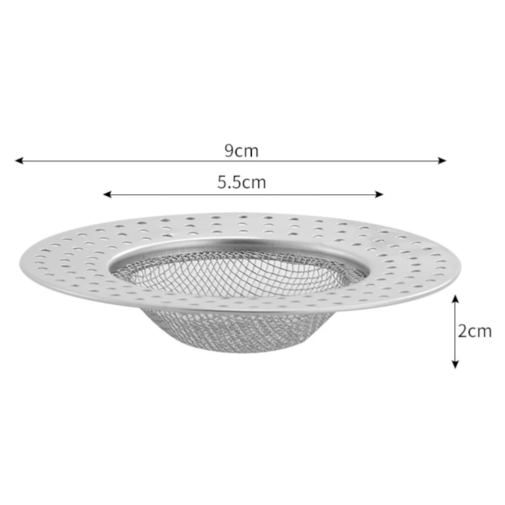 9cm Kitchen Sink Strainer Stainless Steel Sink Drain Strainer Food Catcher Tools For Kitchen Bathroom Balcony Dropshipped - Image 6