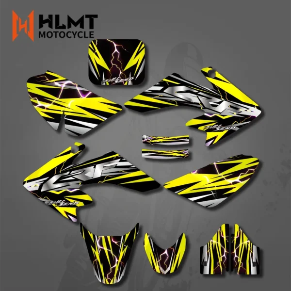 Motorcycle Stickers GRAPHICS & BACKGROUND DECAL Kits For Honda CRF50 CRF50F 2004 - 2012 2006 2007 2008 2010 2011 CRF 50 Custom - Image 3
