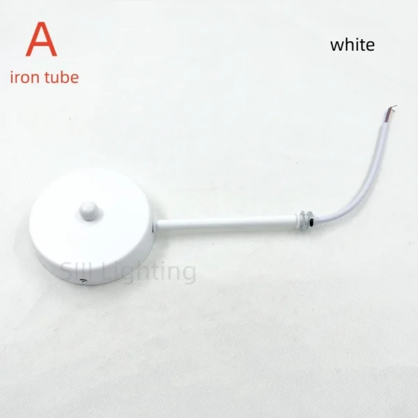 Iron Lamp Base Light Fixture Shifter Ceiling Plate with Flexible Pipe Ceiling Rose Iron Tube Lamp Positioner Interchangeable DIY - Image 2