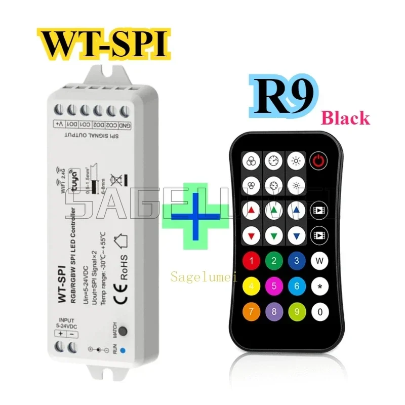 Skydance R9 WT-SPI WiFi & RF RGB/RGBW SPI LED Controller Tuya App For WS2811 WS2812 WS2815 UCS1903 Pixel LED Strip Lights5-24VDC - Image 4