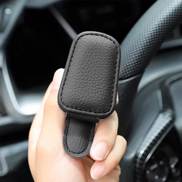 Car Sunglasses Holder Magnetic Leather Clip Ticket Holder Car Accessories For MG HS 2022 ZST ZS MG3 MG5 MG6 MG7 GT GS Hector ZX - Image 6