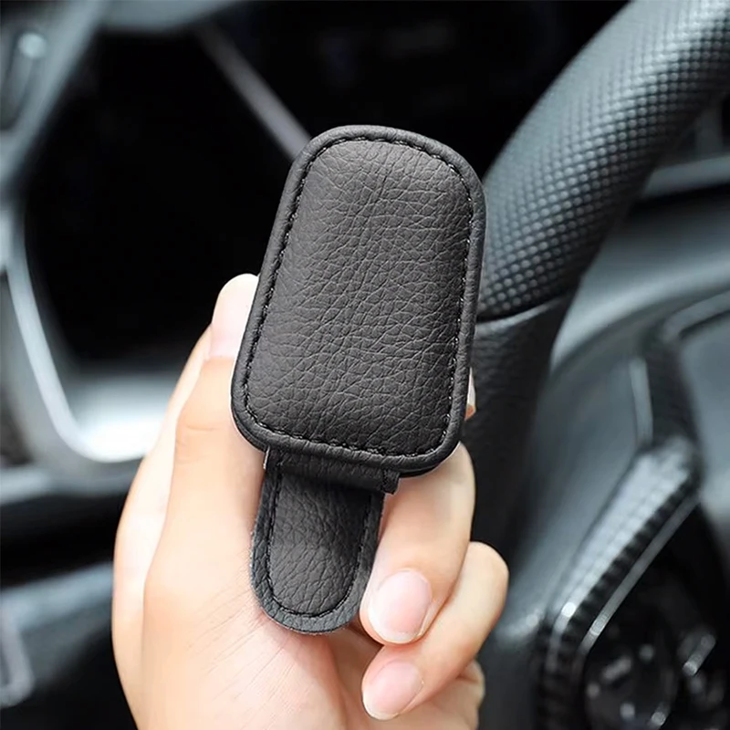 Car Sunglasses Holder Magnetic Leather Clip Ticket Holder Car Accessories For MG HS 2022 ZST ZS MG3 MG5 MG6 MG7 GT GS Hector ZX - Image 6