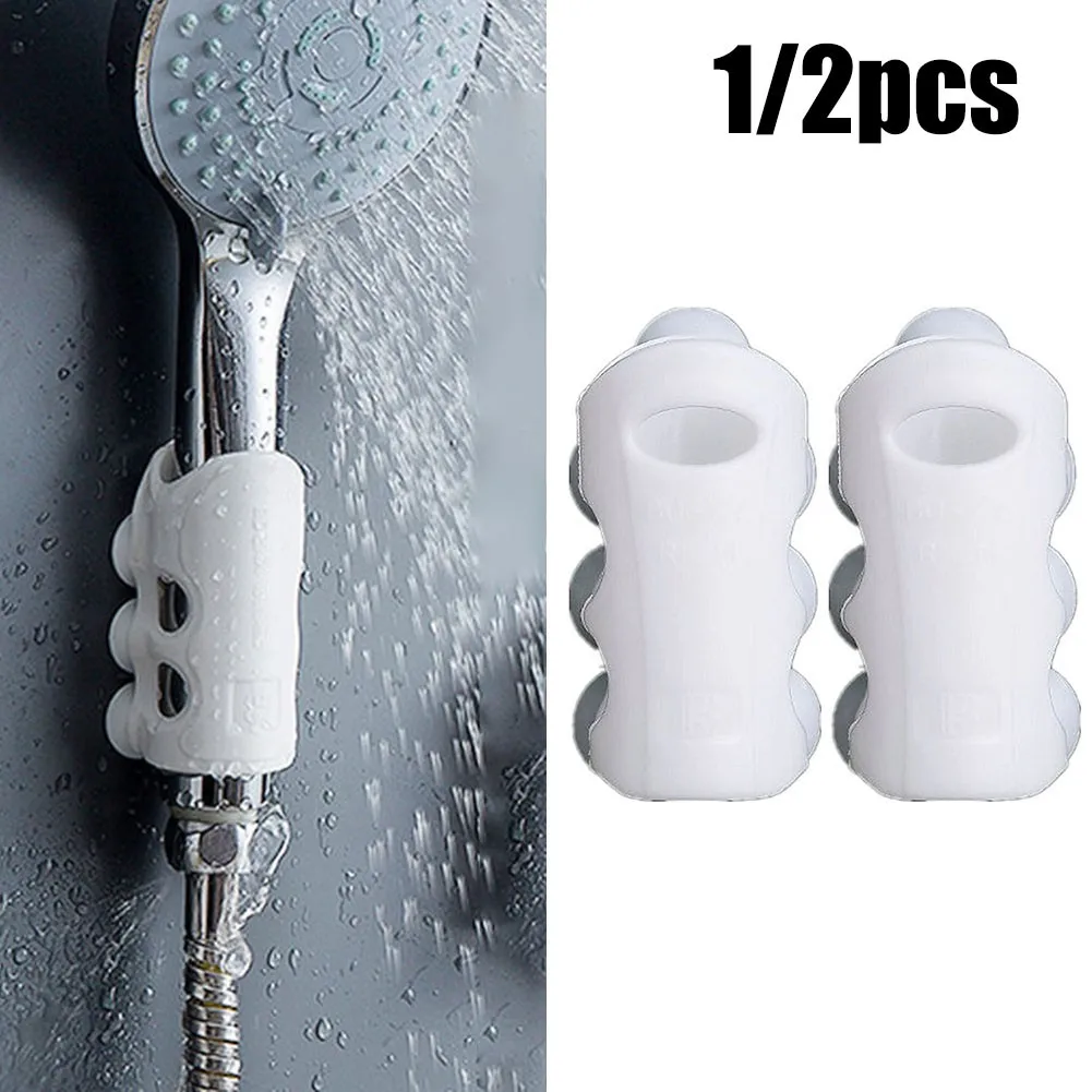 With Holder Shower 1/2pcs Bracket Cup Hooks Silicone Bathroom Head Mounted Movable Rack Suction Accessories Tool - Image 6