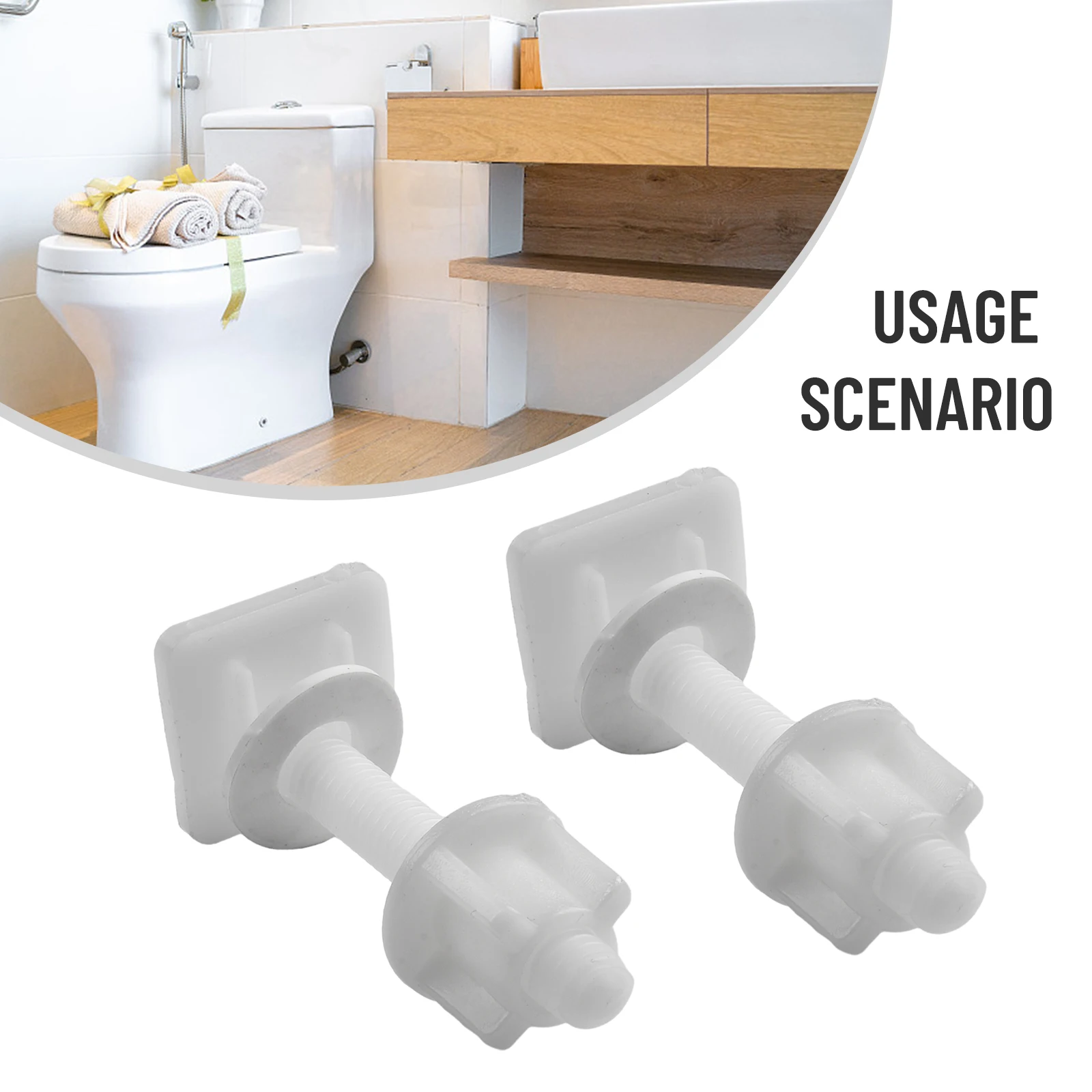 High Quality Seat Hinge Screw Toilet Seat Hinge Screw Parts Practical Repair Replacment Screws Seat Set Toilet Tool - Image 6
