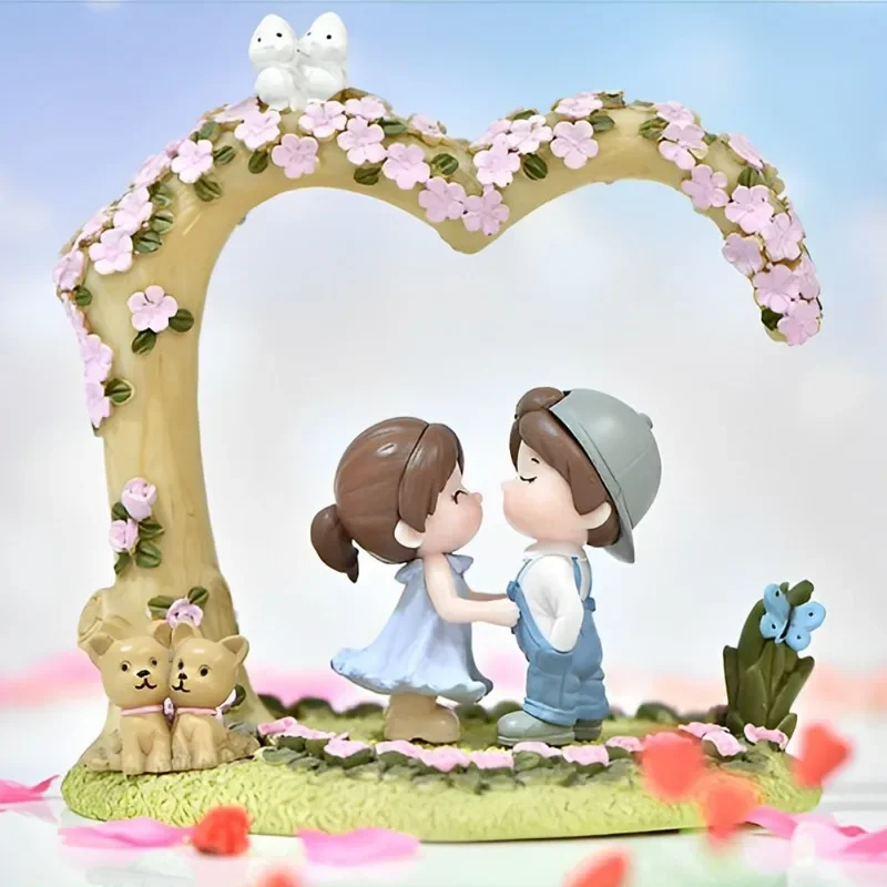 4/2Pcs Mini Doll DIY Romantic Couple Figurines Fairy Garden Decor Lovers Miniature Wedding Valentines Day Gifts DIY Accessories - Image 6