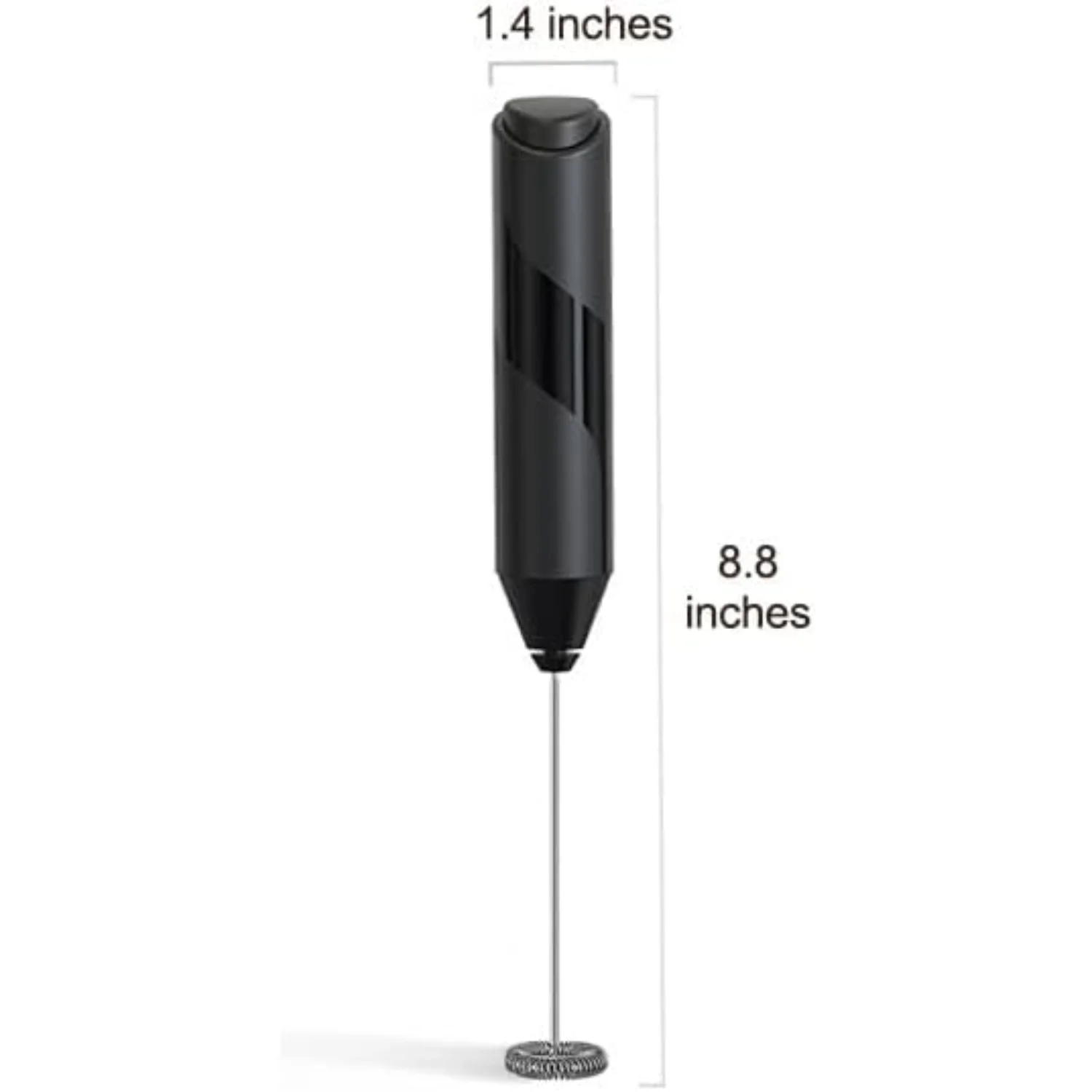 Milk Frother Stainless Steel Battery Powered Foam Maker, Whisk Drink Mixer Blender For Coffee, Frappe, Latte, Macchiato, Matcha - Image 6